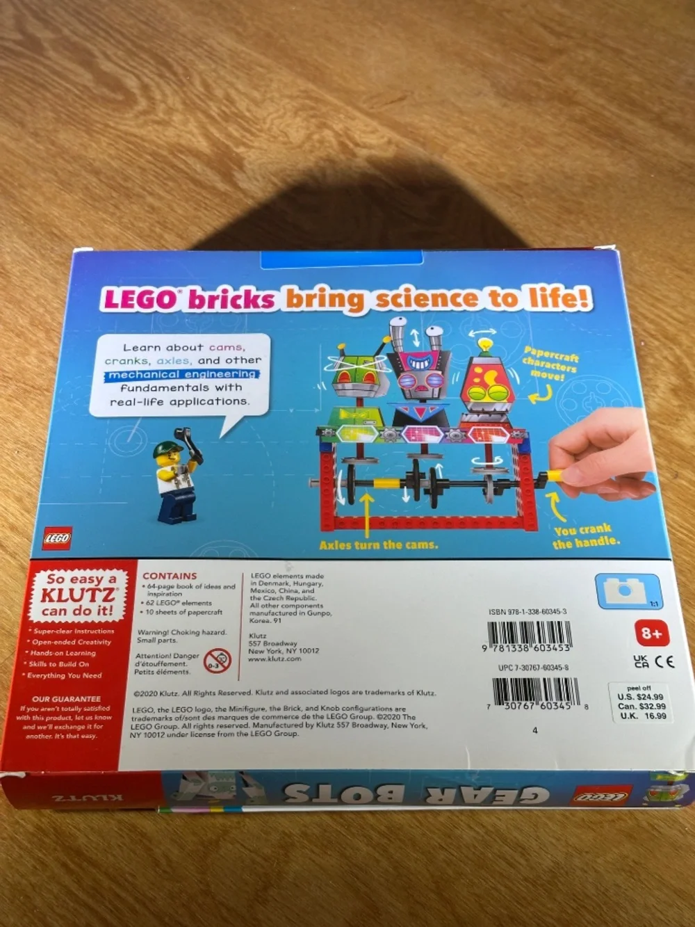 LEGO Gear Bots Klutz STEM Building Kit – Brand New